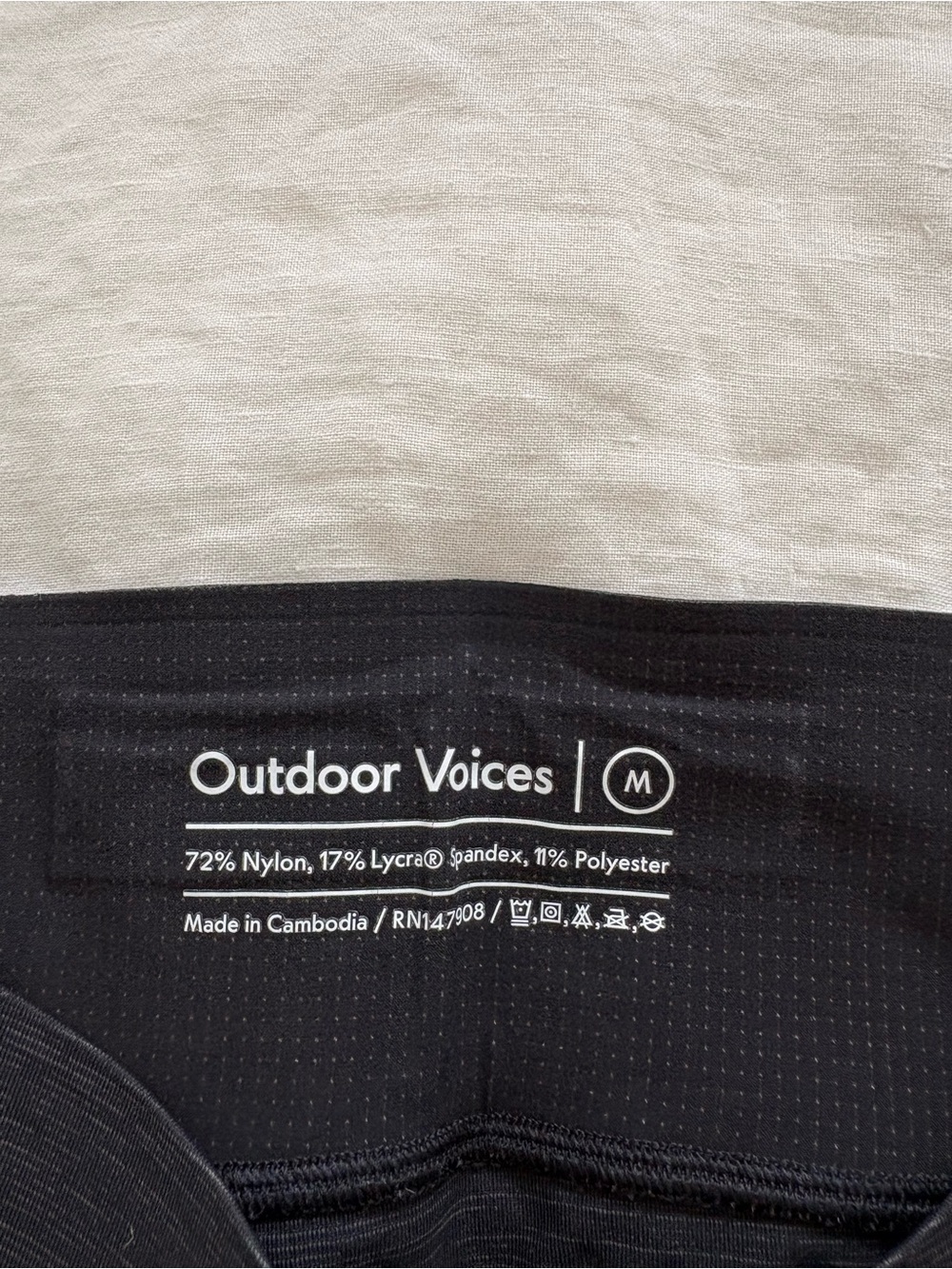 Outdoor Voices Black Bike Shorts - Picture 2 of 4